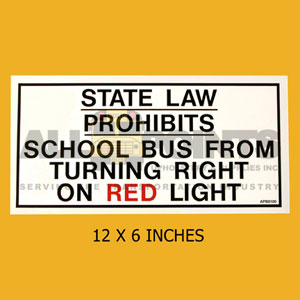 DECAL- " STATE LAW PROHIBITS.. ", 12X6"