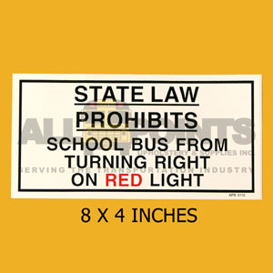 DECAL- " STATE LAW PROHIBITS.. .", 8X4", BLACK ON 