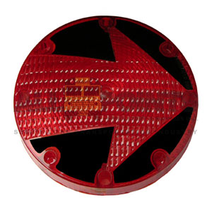 RED STOP LENS WITH ARROW