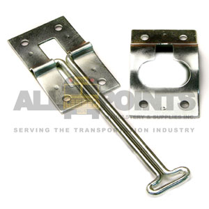 DOOR HOLD HOOK AND KEEPER SET, 6" HOOK, 3"L X 1 3/