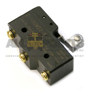 HEAVY DUTY LIMIT SWITCH WITH SHORT ROLLER, 3 SCREW