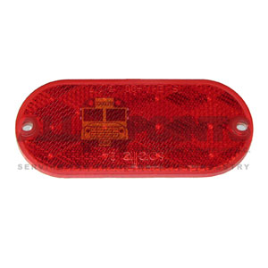 OVAL RED REFLECTOR