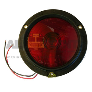 RED TAILLIGHT ASSEMBLY WITH RUBBER HOUSING, DOUBLE