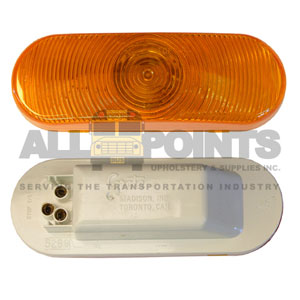 60 SERIES OVAL LIGHT ASSEMBLY, AMBER