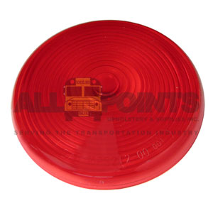 RED TAIL LIGHT LENS, SNAP ON