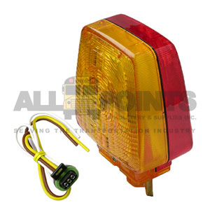 DOUBLE FACE TURN SIGNAL ASSEMBLY, AMBER/RED, RIGHT