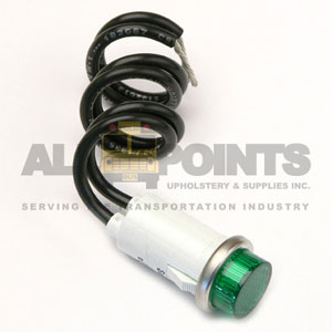 PILOT LIGHT-  GREEN  WITH WIRES