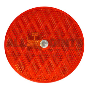 3.25" ROUND CENTER HOLE REFLECTOR, RED