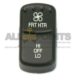 BLUE BIRD-STYLE ROCKER FRONT HEATER SWITCH COVER